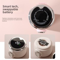 Bouteille d'eau intelligente avec affichage de la température, thermos en acier inoxydable à isolation sous vide, LED, pour la salle de sport, le fitness, le bureau, la maison, les voyages