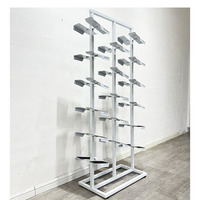 Étagère à chaussures en métal pour hommes et femmes, moderne, gain de place, pour magasin