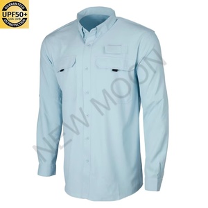 Customized Fishing Long Sleeve Button Fishing Shirt Sun Protection Men's Sportswear Outdoor Fishing Clothes - Product Image 2