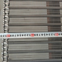Bande transporteuse en maille métallique en acier inoxydable à entraînement par chaîne, grade 304, tissage spiralé, pour ligne de production de fours de séchage alimentaire