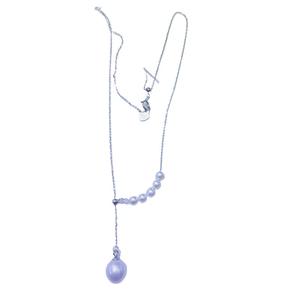 Collier de perles d'eau douce rondes Zhuji 13-14 mm, argent pur S925 avec placage rhodium, collier de perles Edison, presque sans défaut - Product Image 5