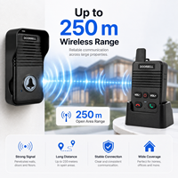 Système de sonnette interphone sans fil bidirectionnelle avec communication mains libres, sans WiFi requis, émetteur IP55 et portée de 250 m