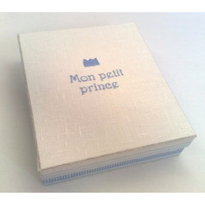 Album Fotografico in Lino e Ricamo con Scatola - Product Image 3