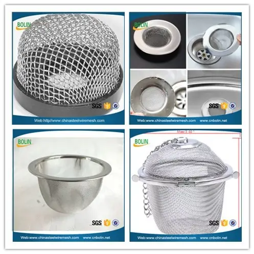 Ss304 Ss316 jenis tutup mangkuk jaring Filter anyam untuk industri Filter minyak