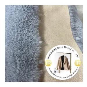 micro rabbit fur suede bonding faux polyester fur fabric