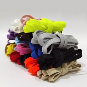 8mm phẳng dây giày đàn hồi chất lượng cao Spandex kéo dài dây giày đàn hồi không có dây buộc giày cho tất cả các loại giày - Product Image 3