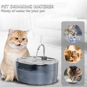 304 स्टेनलेस स्टील चार्ज स्वचालित पुनर्चक्रण मूक बिल्ली फव्वारे पानी डिस्पेंसर 3.2l बड़ी क्षमता स्मार्ट पालतू पानी - Product Image 3