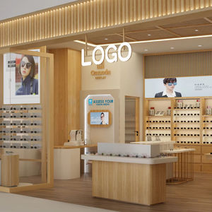 Elegantes vitrinas con iluminación LED para exhibir gafas de sol |   Mostrador de Diseño Interior Moderno para Exhibición de Gafas y Tiendas, Ideal para Salas de Exhibición de Moda - Product Image 1