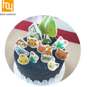 Tự làm bánh cupcake trang trí Topper ăn được giấy cho sô cô la chuyển Sheets