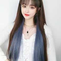 5 pièces dégradé couleur pont postiche serré bicolore humide Look couleur claire extensions de cheveux humains - Product Image 1