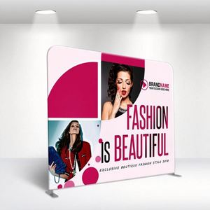 Direct Factory Sale Aluminum Tube <b>Frame</b> Photo Booth <b>Backdrop</b> Stand with Pillowcase Digital Printing Techniques for Graphics - Product Image 1
