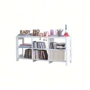 Gabinete de TV abierto independiente de 6 unidades, estanterías de madera, estante organizador de almacenamiento, para sala de estar, venta al por mayor - Product Image 1