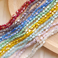 Vente en gros de perles de verre cristal facettes triangle perles de verre de haute qualité perles de verre bracelet à bricoler soi-même fabrication de bijoux