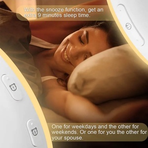 Custom logo Smart Wake up <b>LED</b> Light Sunrise Alarm <b>Clock</b> Lamp Lights for Kids Adults Bedrooms - Product Image 5