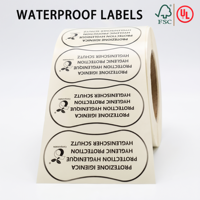 Étiquette autocollante en vinyle transparent imperméable personnalisée en gros pour sous-vêtements, maillots de bain et articles d'hygiène (culottes, bikinis)