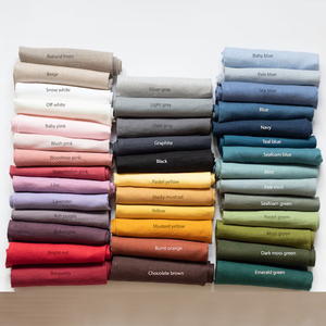 Napperon brodé floral rond fait à la main en usine pour mariages assiettes à dîner et avions <span class=keywords><strong>serviettes</strong></span> en tissu <span class=keywords><strong>de</strong></span> lin Style uni - Product Image 3