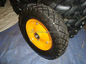Nouvelle condition 4.8/4.00-8 <span class=keywords><strong>roue</strong></span> en <span class=keywords><strong>caoutchouc</strong></span> pneumatique gonflable de 16 pouces avec roulement à billes 400-8 pneus de brouette de chariot de bateau - Product Image 3