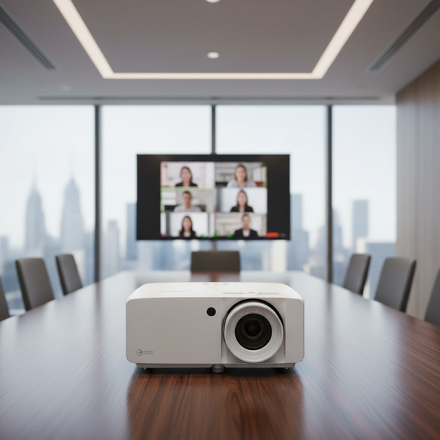 Optoma 5000 Lumens DLP Laser 3D Projector 4K UHD 0.65-inch DMD 1.65x Zoom Ratio 20000 Hours Lamp Life for Museums Art Galleries