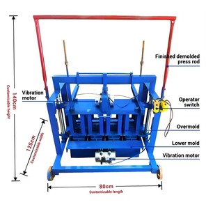 Máquina Manual Pequeña para Fabricar Ladrillos de Hormigón y Cemento, Máquina para Hacer Ladrillos Ecológicos en Venta - Product Image 5