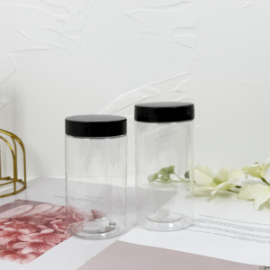 ขวดพลาสติก PET ที่กำหนดเองพร้อมฝาอลูมิเนียมขวดโหลสัตว์เลี้ยงขนาดกว้าง50มล. 80มล. 100มล. 120มล. 150มล. 250มล. 500มล. สำหรับบรรจุอาหารแห้ง - Product Image 1