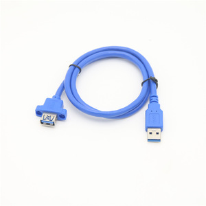 สายต่อขยาย USB 3.0 ชาย-หญิง สายทองแดงสีน้ำเงิน ฉีดขึ้นรูป สำหรับขยายแผงด้านหน้าเคสคอมพิวเตอร์ - Product Image 3