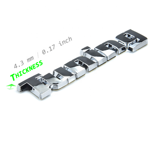 Accesorio Exterior <span class=keywords><strong>para</strong></span> Automóvil, Emblema de Cromo Plástico, Adhesivo Decorativo, Letra de <span class=keywords><strong>Tuning</strong></span>, Logotipo, Adhesivo <span class=keywords><strong>para</strong></span> Automóvil - Product Image 3