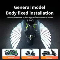 Feux LED pour moto LS, ailes d'ange, lot, style cool, projecteur blanc, conduite nocturne, vente en gros, feux décoratifs pour moto