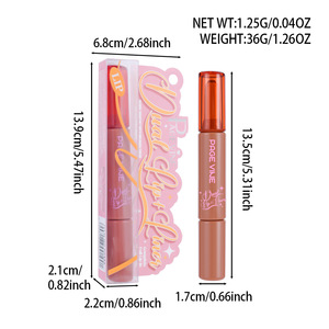 Lápiz Labial <span class=keywords><strong>Mate</strong></span> Color Morado Morera, Lápiz Delineador de Labios de Larga Duración, Resistente al Agua, Antiadherente, Delineador de Labios Natural de Doble Punta - Product Image 6