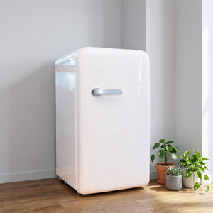 Compact White Mini <b>Refrigerator</b> Single Door Portable Direct Cooling Compressor Household Electric Free Standing - Product Image 1