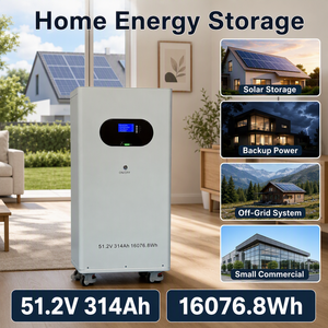 51.2V 314Ah 16kWh LiFePO4 Battery Support 15 Units Parallel WiFi APP Smart BMS 6000 Cycles Mobile EU Warehouse Stock ESS - Product Image 6