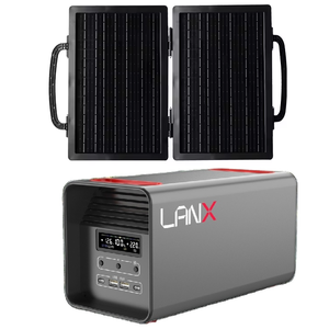 محطة طاقة شمسية محمولة بقدرة 600 واط مع بطارية ليثيوم عالية الكفاءة للتخييم في الهواء الطلق وحالات الطوارئ مع مجموعة ألواح شمسية - Product Image 1