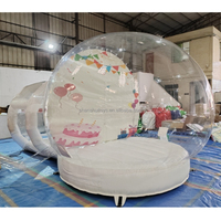 Tente à bulles gonflable 2025, PVC de qualité commerciale, 3,4 m, couleur personnalisée, pompe à souffler, fête pour enfants, dôme transparent, ballon