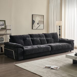 111188 Quanu yeni tasarım <span class=keywords><strong>Modern</strong></span> oturma odası kumaş koltuk takımı yüksek kaliteli ev mobilya kaliteli İtalyan kumaş büyük kanepe fiyat - Product Image 3