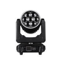 Foco móvil LED RGBW Bee-Eye 7x40W con zoom DMX512 para discoteca, DJ, club, escenario, bodas, espectáculos en vivo e iluminación de actuaciones