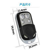 KONST CE ROHS FCC CA65 Ouvreur de porte de garage pour maison intelligente avec apprentissage et code fixe 433Mhz 315Mhz Télécommande universelle sans fil