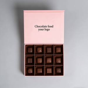 Caja de Regalo de Chocolate de Alta Gama, Caja Rígida de Papel con Tapa Magnética Abatible, Multicompartimentos, Biodegradable, Aséptica y Personalizable - Product Image 5