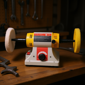 Pulidora de Banco de 1/2 HP, 0 a 8000 RPM, con Ruedas de 3 y 4 Pulgadas, Velocidad Variable, Herramienta Eléctrica de Grado Profesional - Product Image 2