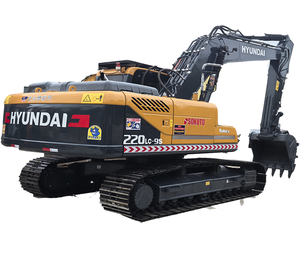 Excavadora Hyundai de 20 toneladas 220LC-9S resistente con rendimiento perfecto, bomba de motor Yanmar usada y reacondicionada de segunda mano - Product Image 1