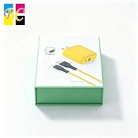 Boîte de produit électronique avec fermeture magnétique, boîte cadeau avec doublure personnalisée pour ensembles de chargeurs, écouteurs Bluetooth, montre connectée