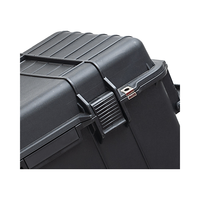 MQ1740 Boîte à outils noire étanche à poignée rigide, étui de protection antichoc avec support en mousse pour le stockage et le transport
