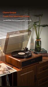 Tourne-disque vinyle rétro <span class=keywords><strong>haut</strong></span> <span class=keywords><strong>de</strong></span> <span class=keywords><strong>gamme</strong></span> pour enceinte stéréo, décoration d'intérieur, modèle <span class=keywords><strong>de</strong></span> gramophone à double <span class=keywords><strong>haut</strong></span>-parleur à l'ancienne D13112 - Product Image 2
