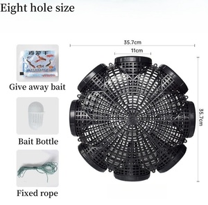 Commercio all'ingrosso di alta qualità di pesce gamberetti di granchio trappola rete di pesce gabbia robusta e resistente gabbia di pesca - Product Image 3
