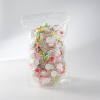 Permen Gummy Kristal Isi Rasa Buah Campur Kemasan Individual, Vitamin C, Camilan Manis untuk Anak