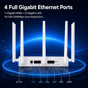 Routeur Mesh WiFi 6 Hosecom FTTH Intérieur 3000 Mbps MU-MIMO 4 Gigabit Ethernet Double Bande 2.4G 5G 5.8G AX3000 avec TR069 - Product Image 4