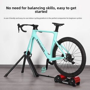 TOSUOD Soporte de Entrenamiento para <span class=keywords><strong>Bicicleta</strong></span> de Carretera con <span class=keywords><strong>Rodillo</strong></span> de Resistencia Magnética de Aluminio de 6 Velocidades, Plegable, para Uso Comercial y Doméstico en Interiores - Product Image 4