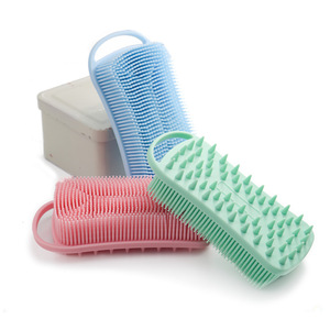 Brosse de Douche Polyvalente et Légère en Silicone Écologique – Éponge Exfoliante pour Corps et Visage – Brosse de Nettoyage Multi-usages pour le Dos - Product Image 3