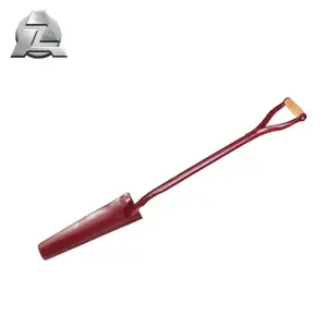 Metal handle drain spade gardening shovels portable outdoor draining shovel for sale