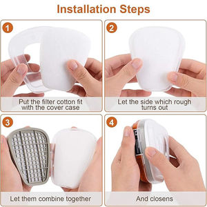 OEM ODM Bofeite Masker Pelindung Cat Semprot dari <span class=keywords><strong>Gas</strong></span> Organik dan Uap 6001 Filter <span class=keywords><strong>Gas</strong></span> Asam Kartrid yang Dapat Digunakan Kembali, Dapat Dicuci, dan Dapat Diganti - Product Image 4