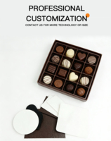 Tampons de coussin en chocolat 7 plis personnalisés Papier couché simple face pour usage alimentaire-pour boîte de chocolat Emballage de bonbons et de biscuits