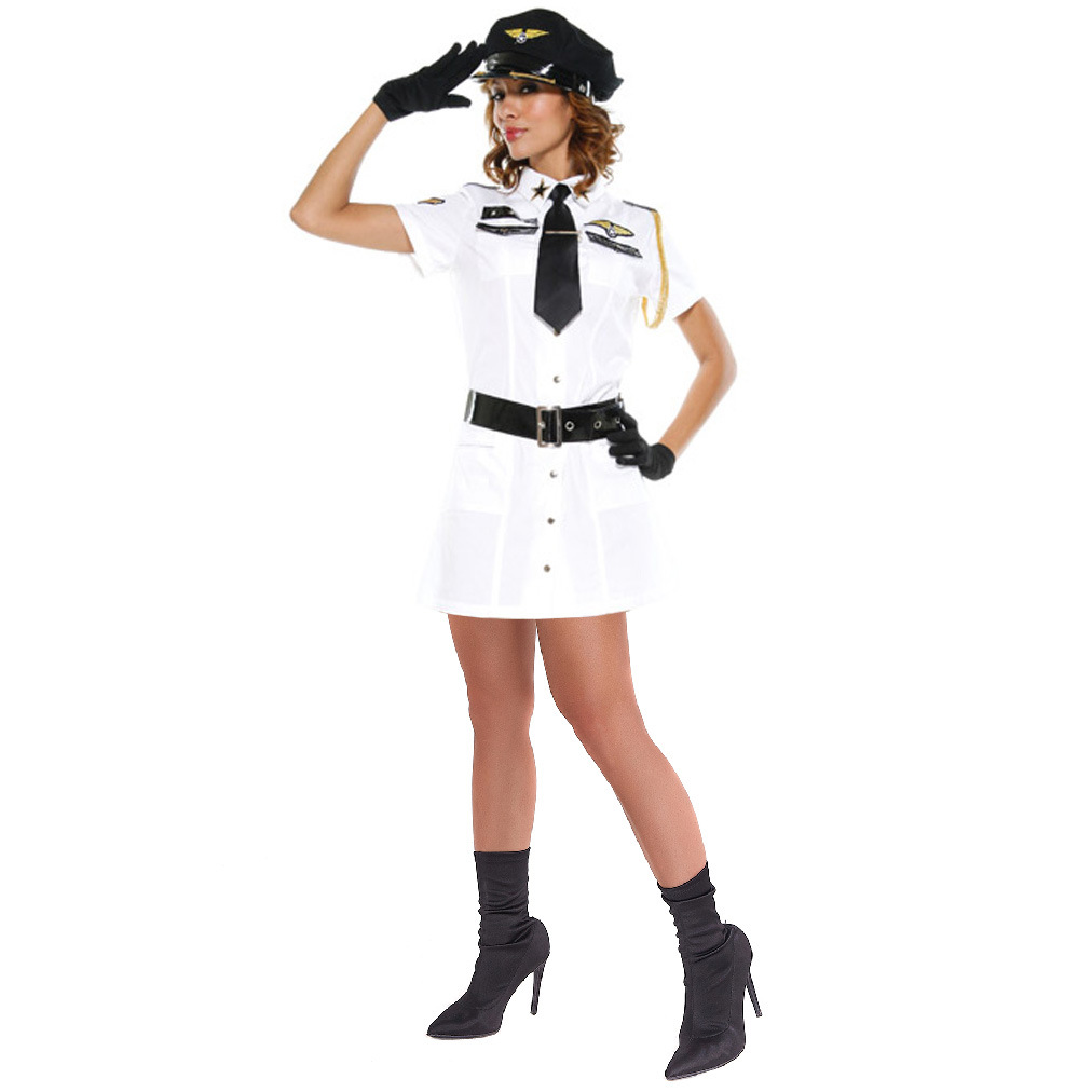 white set content(Hat+tie+dress+belt+gloves)